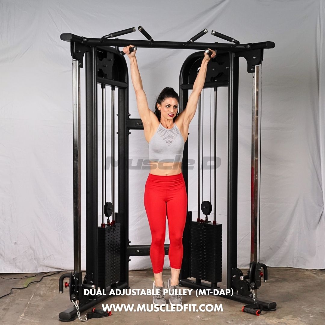 Muscle D Fitness - Dual Adjustable Pulley – Two Stack Cable Machine
