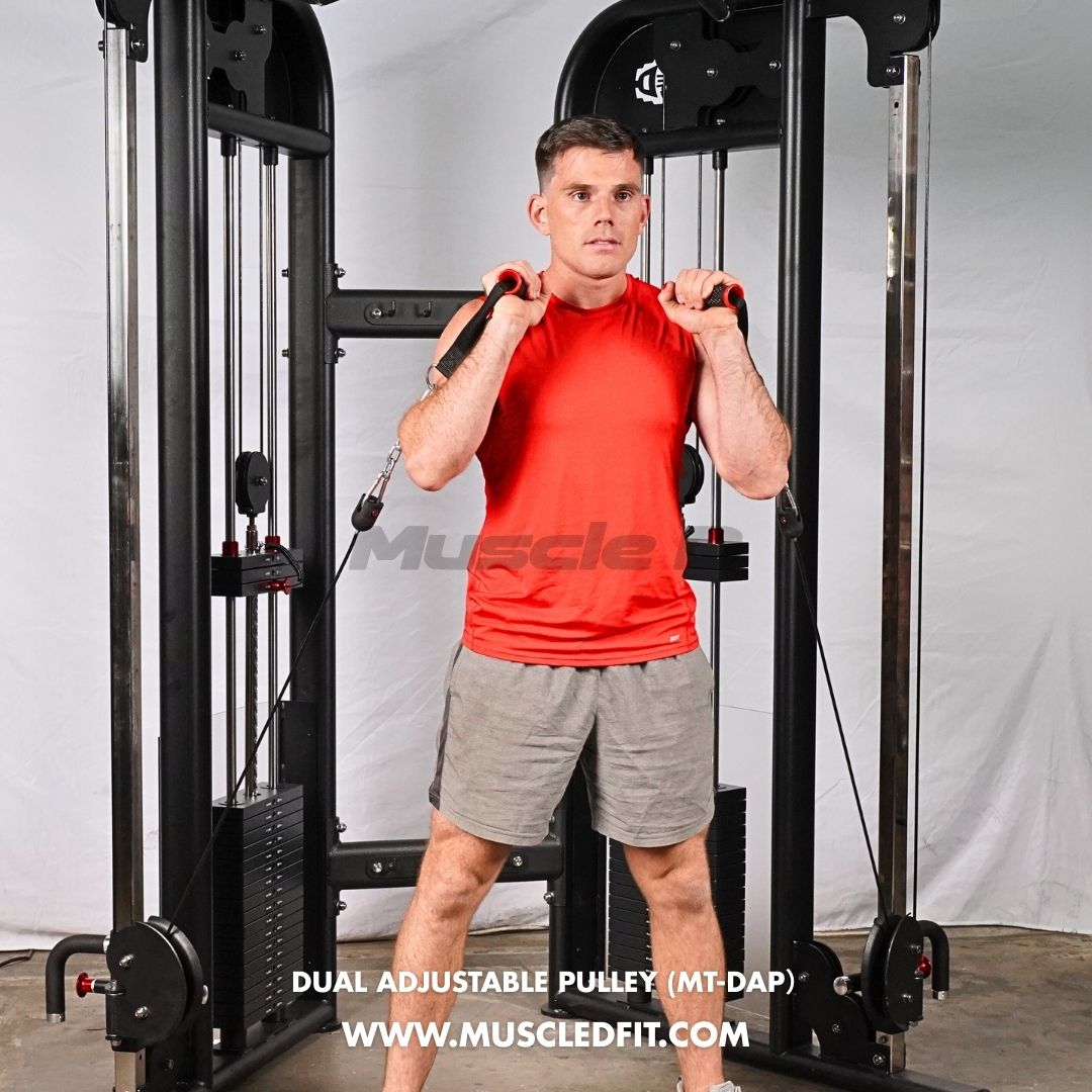 Muscle D Fitness - Dual Adjustable Pulley – Two Stack Cable Machine