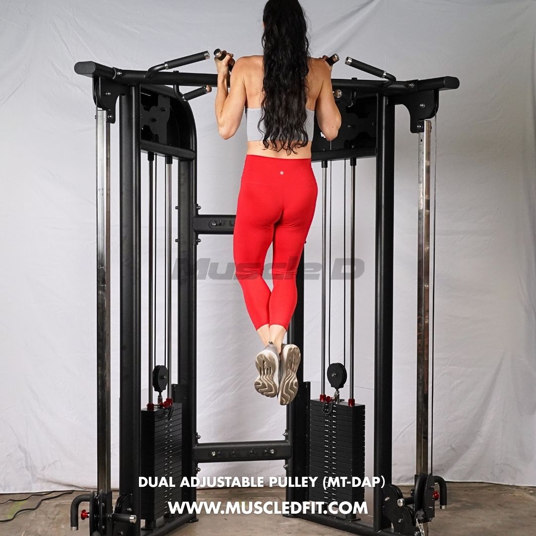 Muscle D Fitness - Dual Adjustable Pulley – Two Stack Cable Machine
