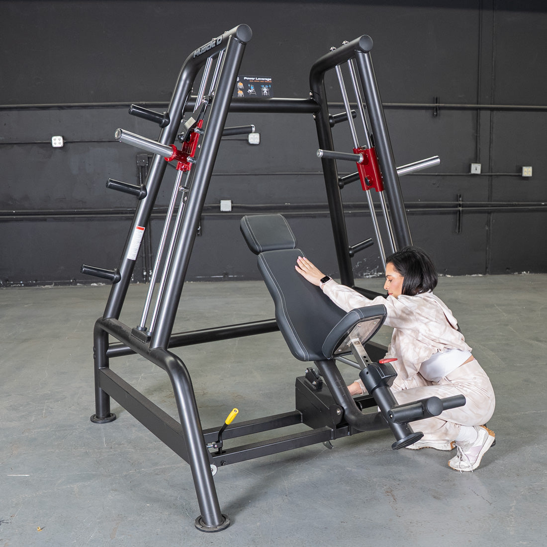 Muscle D Fitness - Power Leverage V2 Convergent Bench - Incline, Shoulder Press
