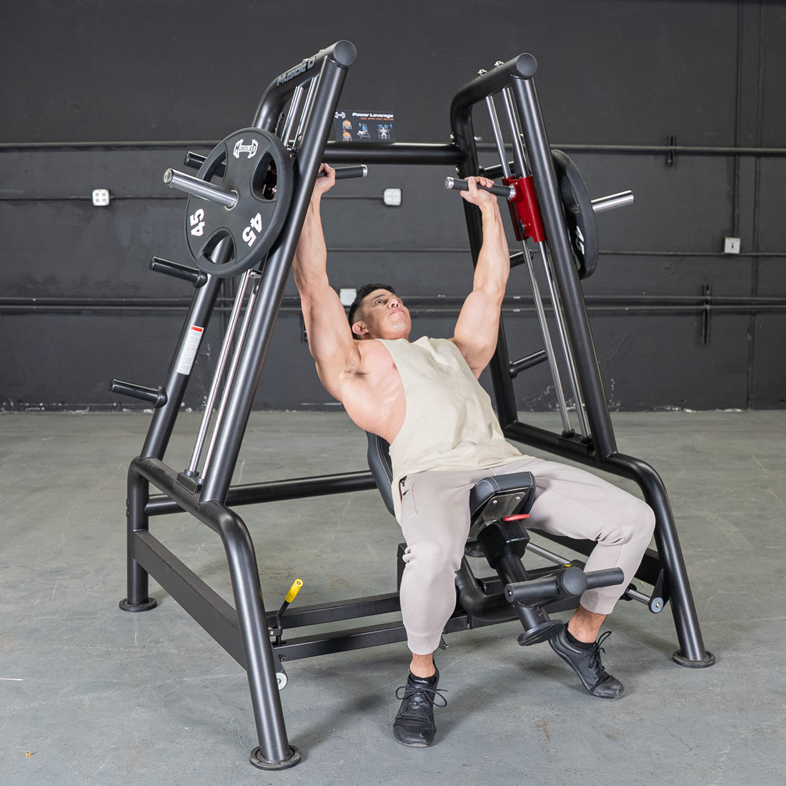 Muscle D Fitness - Power Leverage V2 Convergent Bench - Incline, Shoulder Press