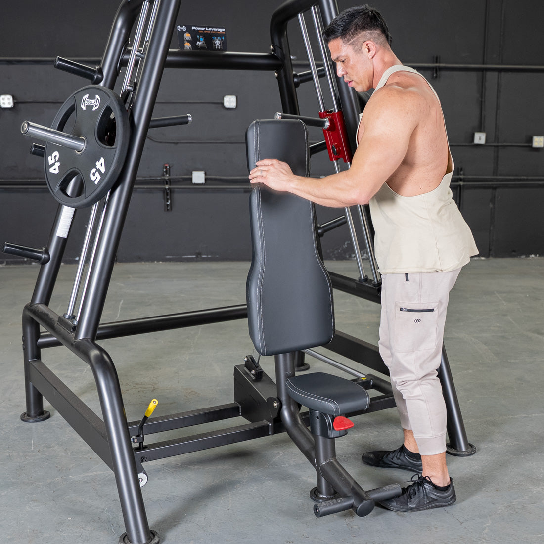 Muscle D Fitness - Power Leverage V2 Convergent Bench - Incline, Shoulder Press