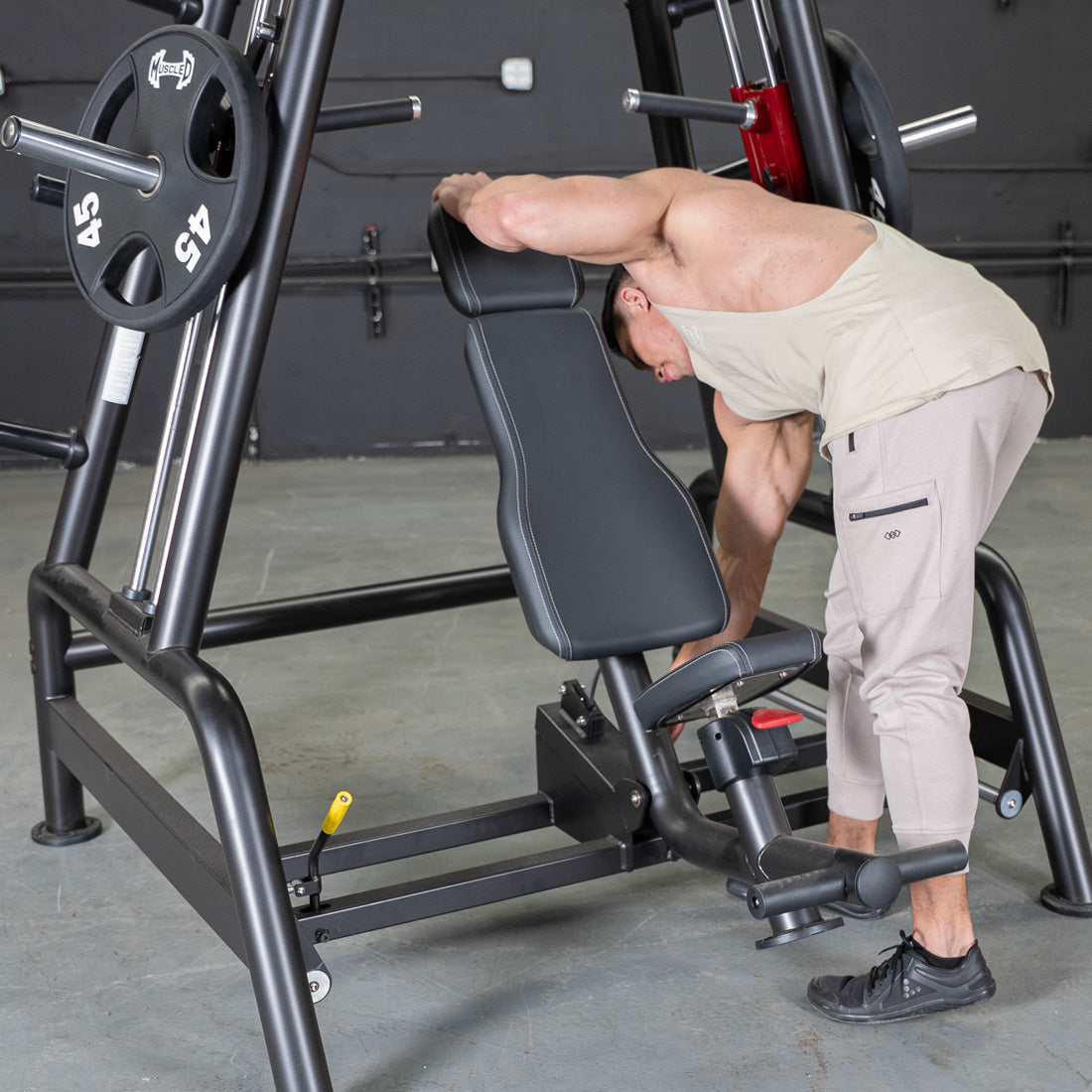 Muscle D Fitness - Power Leverage V2 Convergent Bench - Incline, Shoulder Press