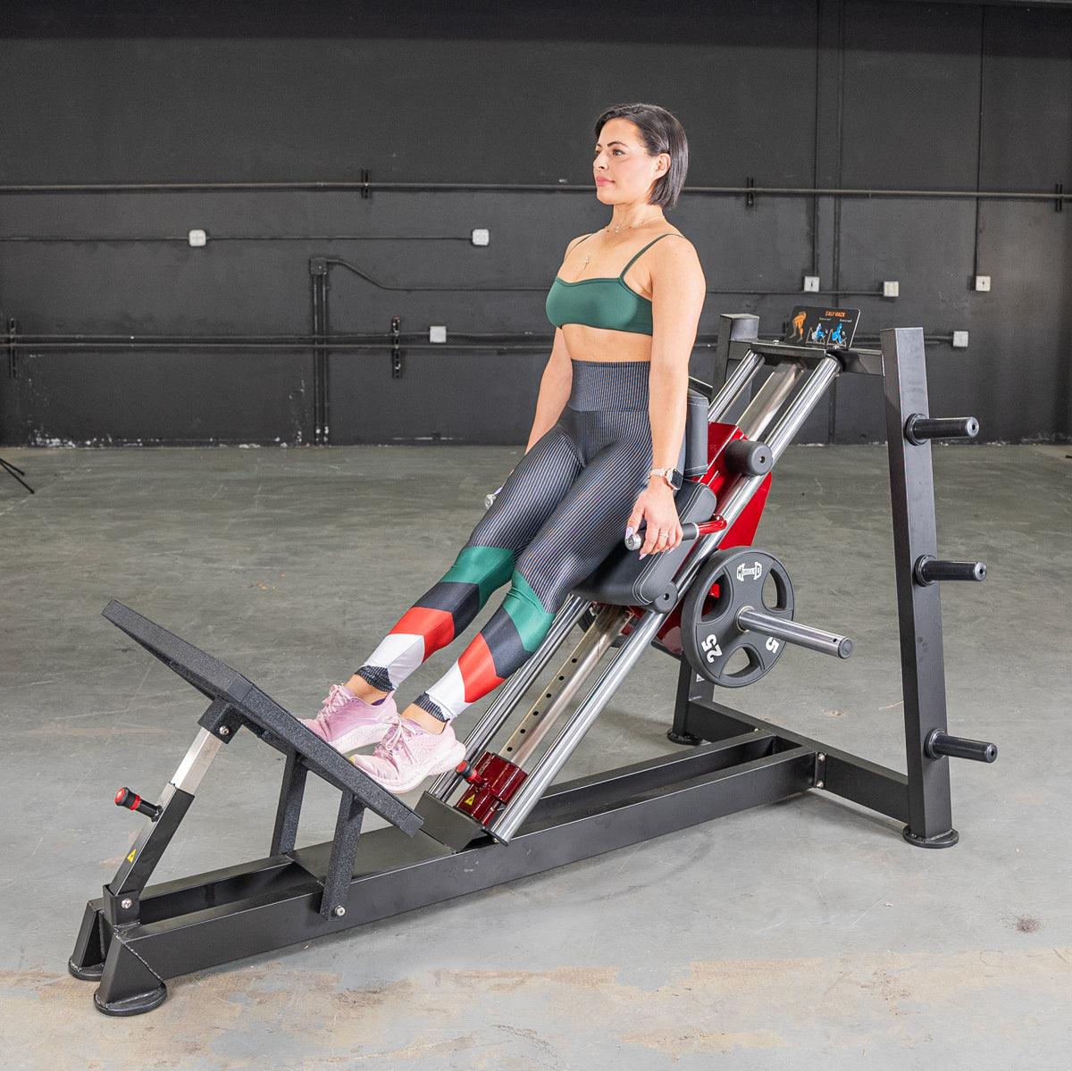 Muscle D Fitness - Power Leverage V2 Hack Squat - Calf Raise