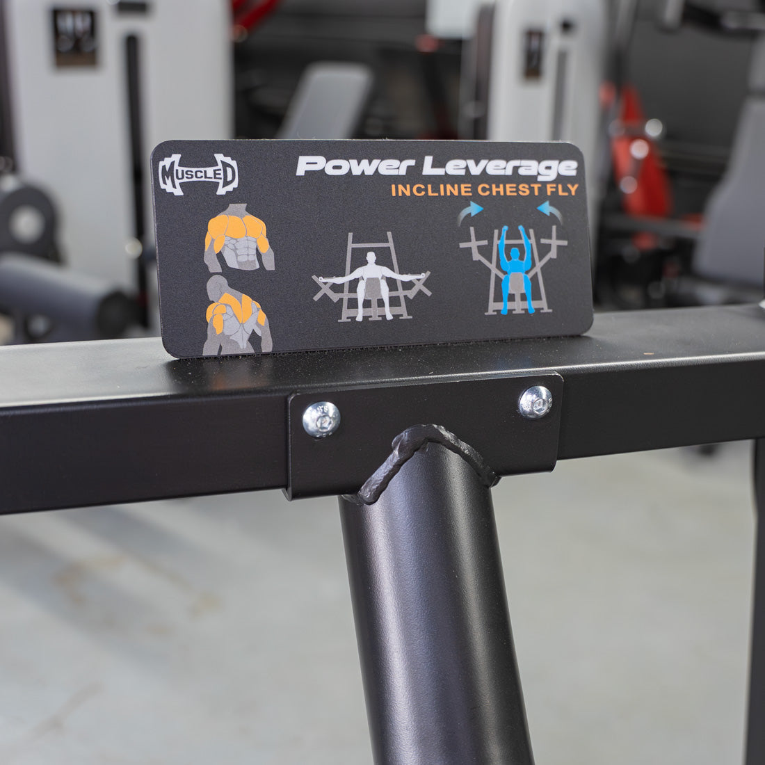 Muscle D Fitness - Power Leverage V2 Incline Pec Fly | Iso-Lateral Chest Machine