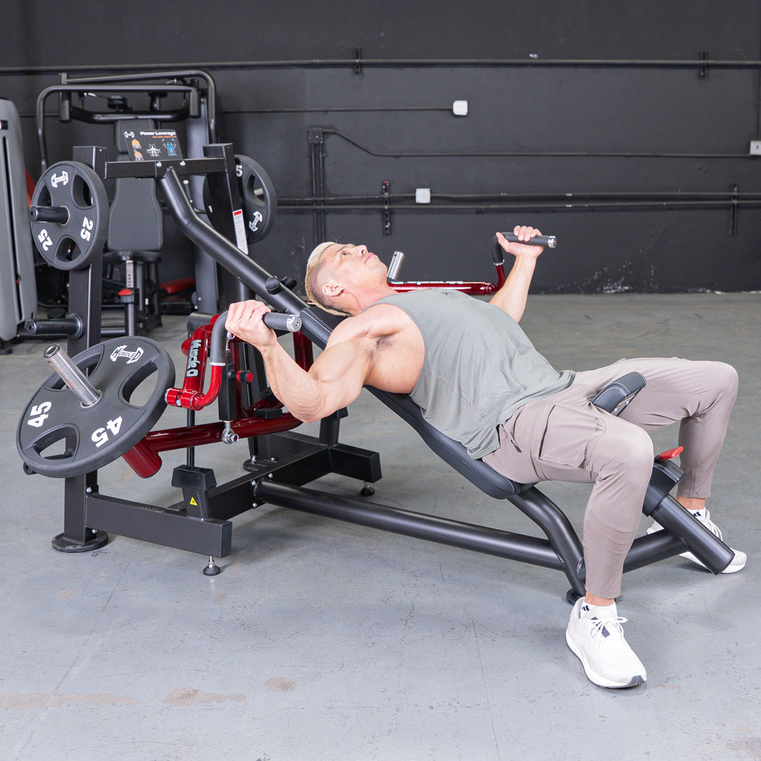 Muscle D Fitness - Power Leverage V2 Incline Pec Fly | Iso-Lateral Chest Machine