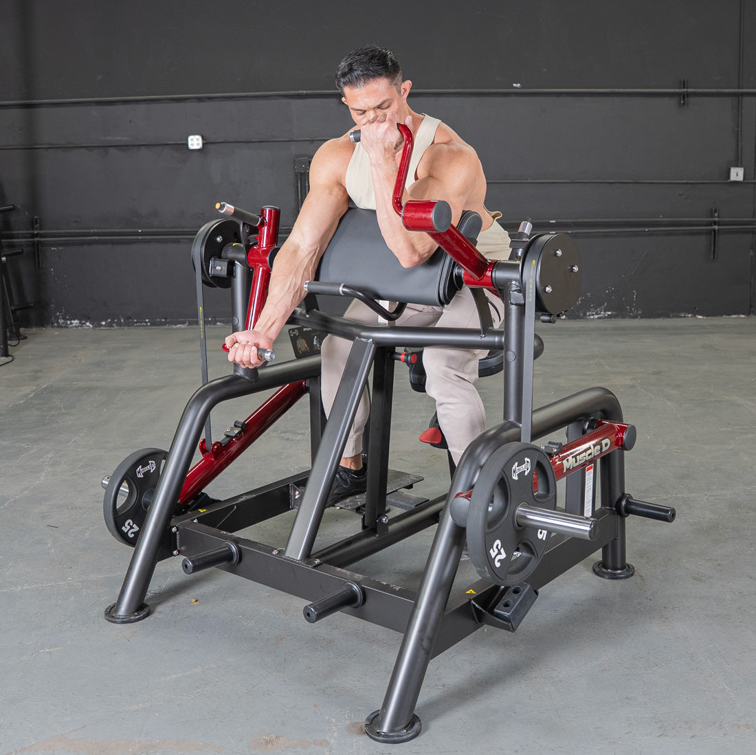 Muscle D Fitness – Power Leverage V2 Iso Lateral Biceps Curl / Preacher Curl
