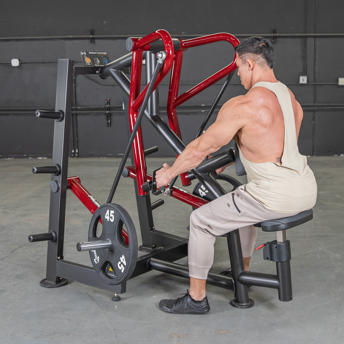Muscle D Fitness - Power Leverage V2 Rotating Handle Low Row