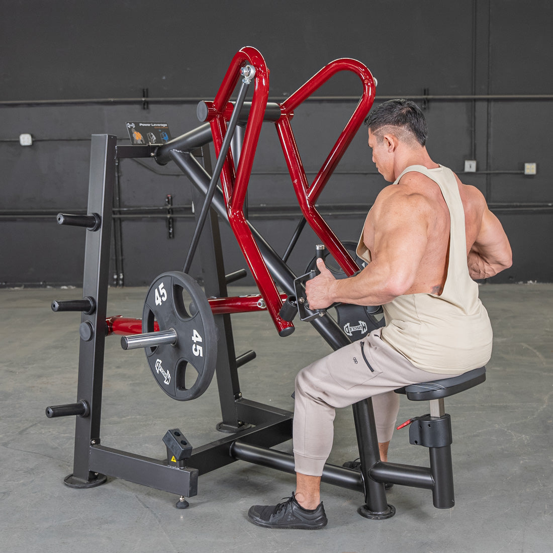Muscle D Fitness - Power Leverage V2 Rotating Handle Low Row