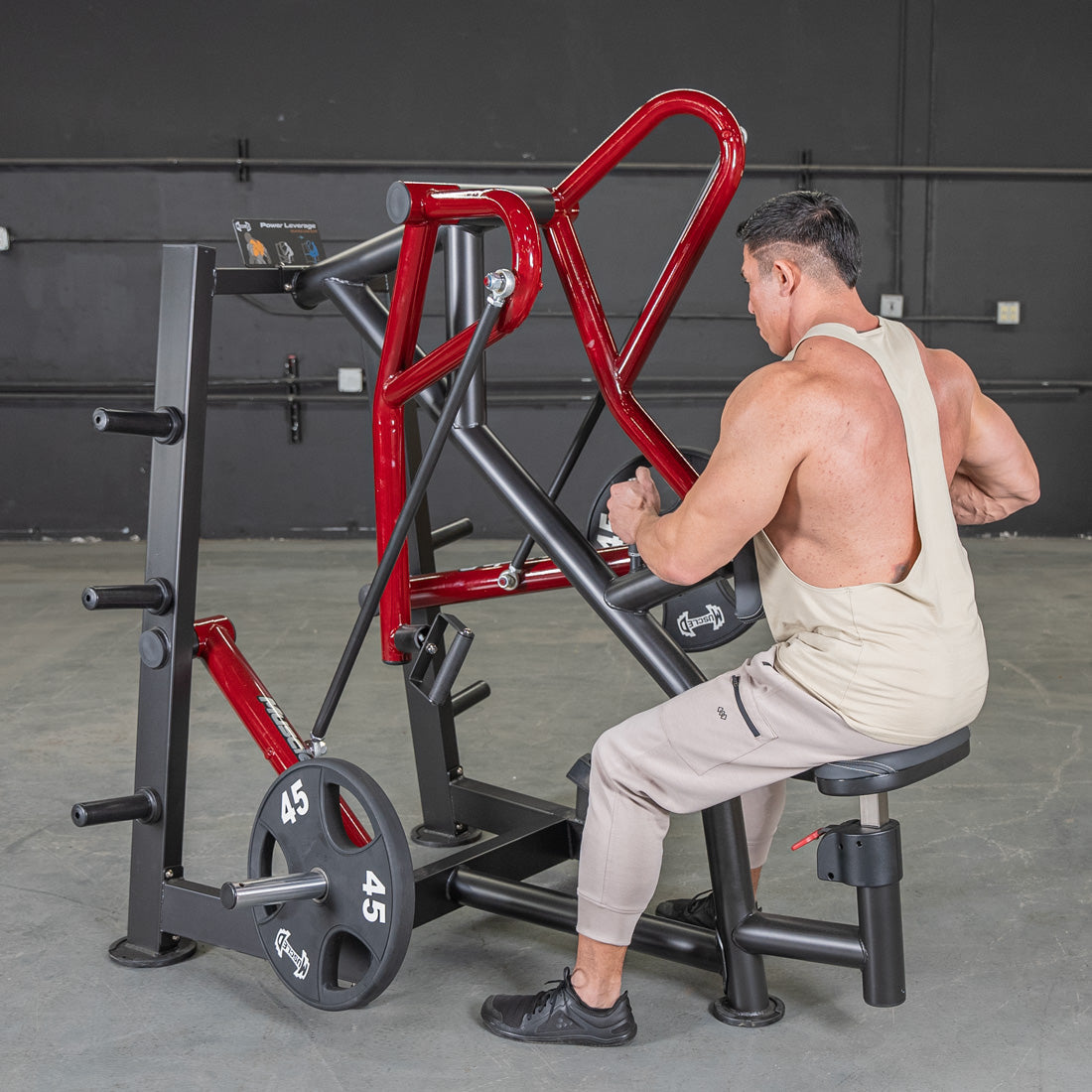 Muscle D Fitness - Power Leverage V2 Rotating Handle Low Row