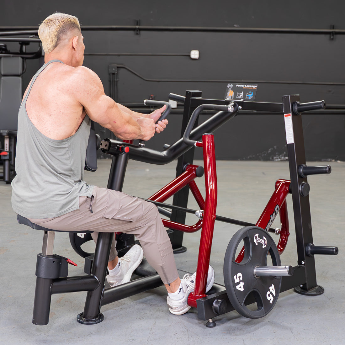 Muscle D Fitness - Power Leverage V2 Dual Hinge Seated Row