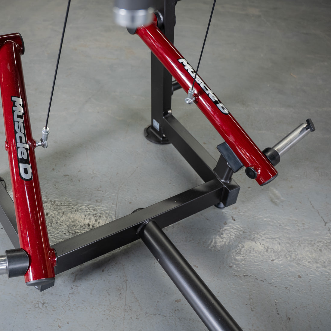 Muscle D Fitness - Power Leverage V2 Seated Pec Fly - Rear Delt Combo - Plate Loaded - Weight Storage Included