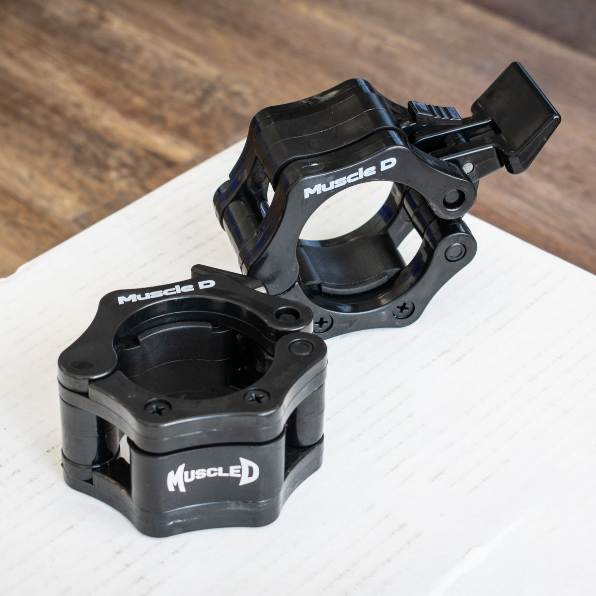 Muscle D Fitness - Pro Lock Jaw Collars (per pair) - Sturdy Olympic Bar Jaws