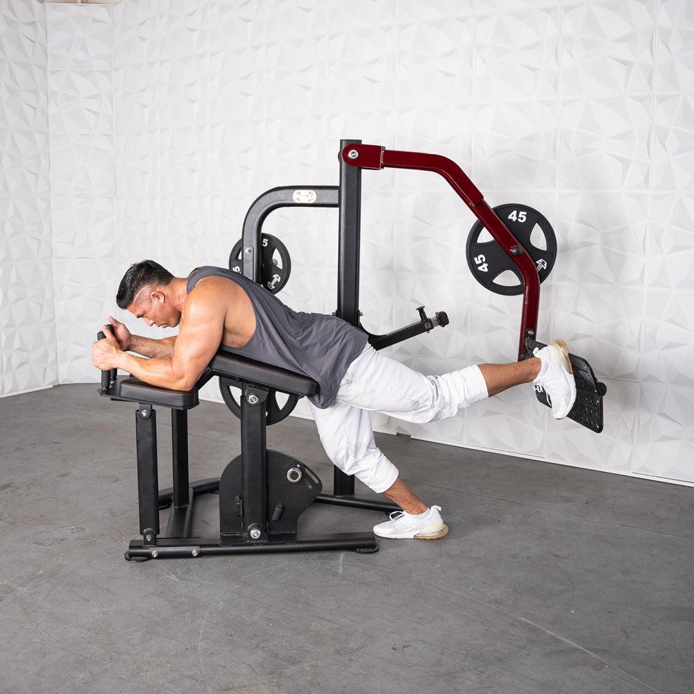 Muscle D Fitnes - Pro Strength Booty Shaper - Adjustable, Plate Loaded, Glute Kick