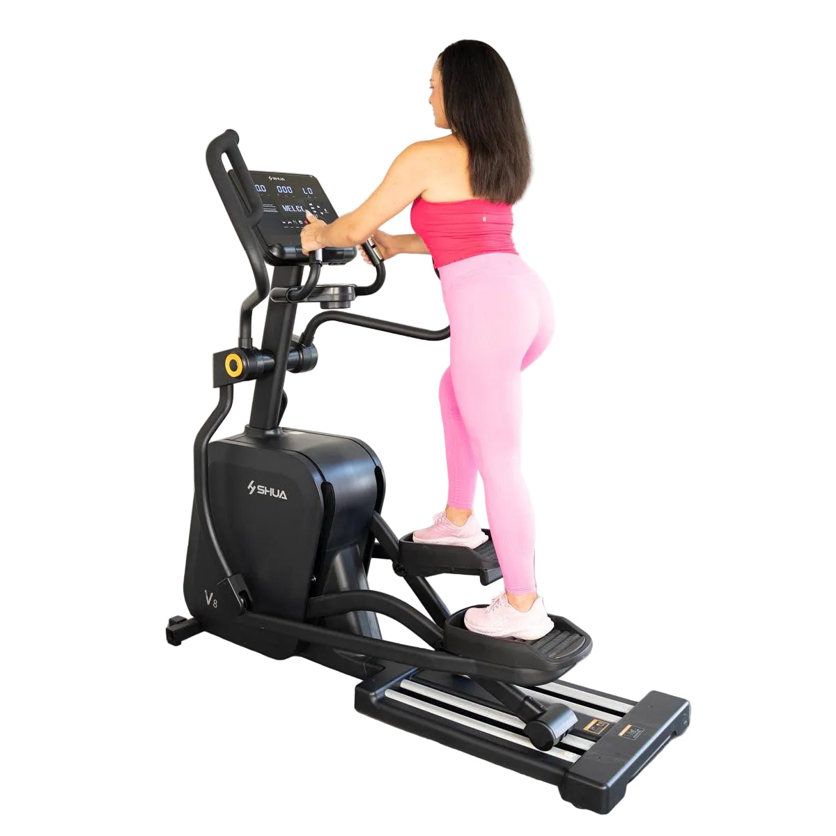 Muscle D Fitness - Self Powered Commercial Cross Trainer - Elliptical - Durable Commercial-Grade Cross Trainer Elliptical