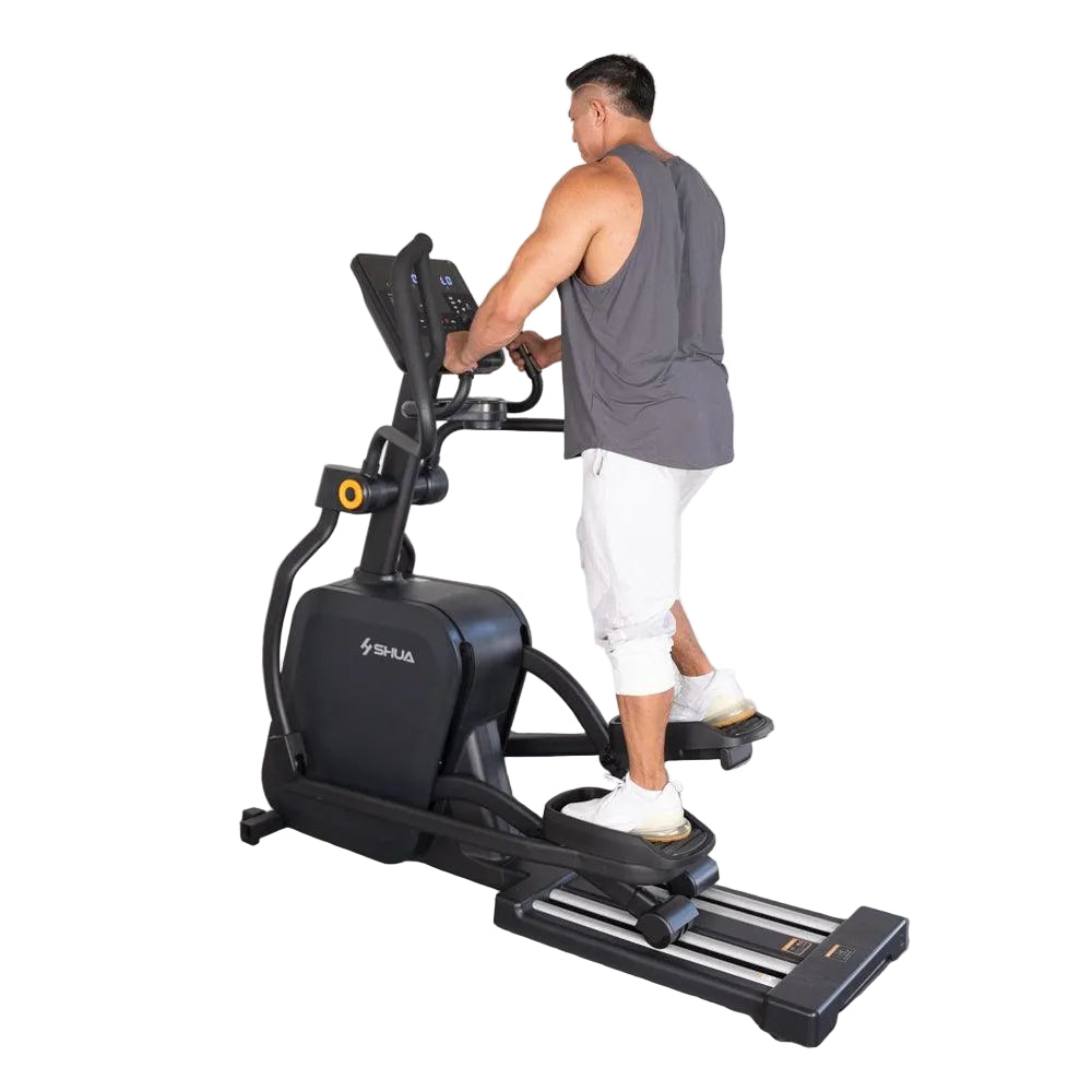 Muscle D Fitness - Self Powered Commercial Cross Trainer - Elliptical - Durable Commercial-Grade Cross Trainer Elliptical
