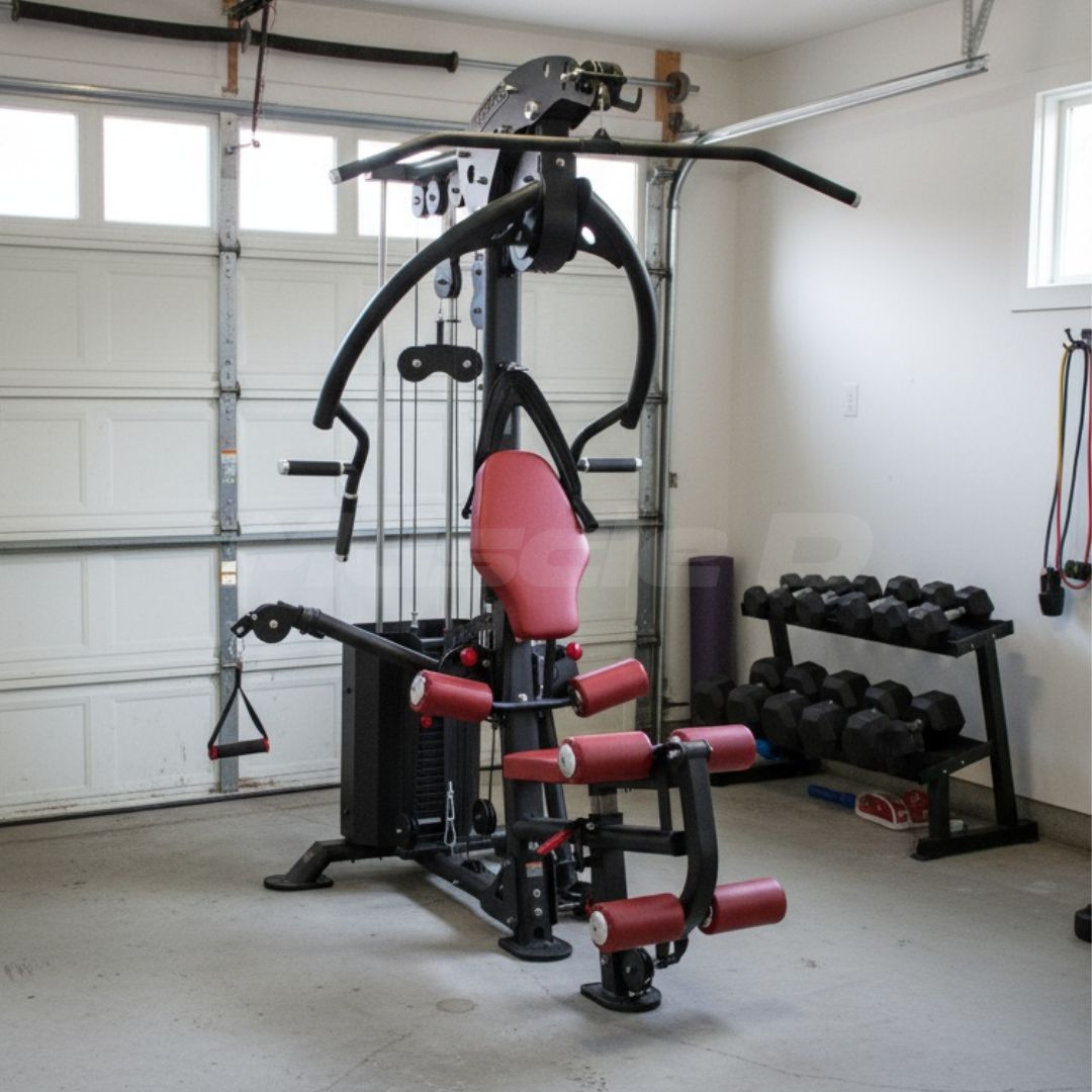 Muscle D Fitness - Compact Single-Stack Multi-Gym - Full Body, Space-Saving