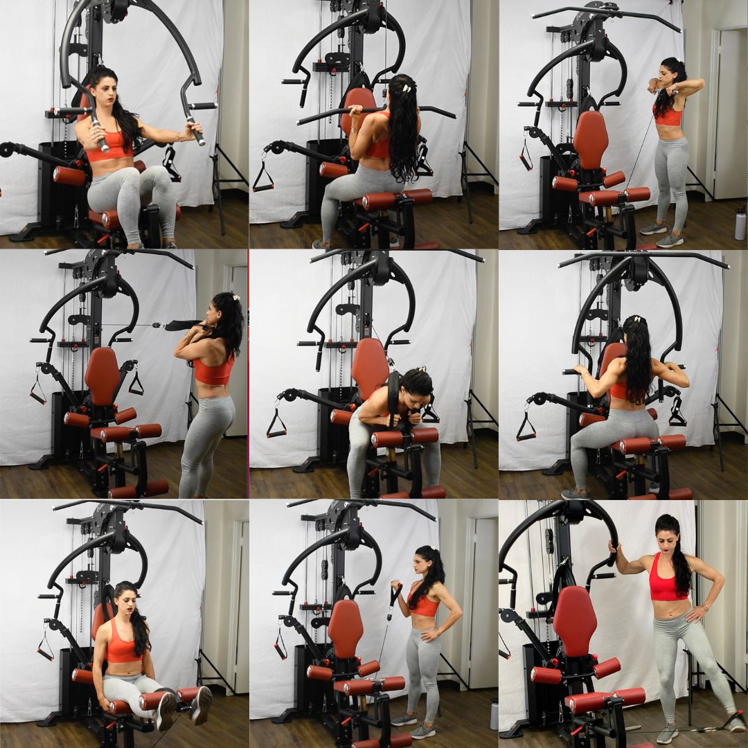 Muscle D Fitness - Compact Single-Stack Multi-Gym - Full Body, Space-Saving