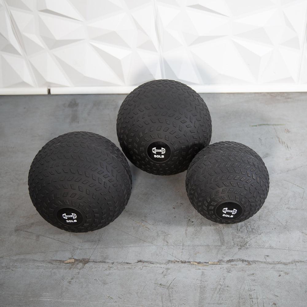 Muscle D Fitness - Slam Ball - Tire Track Design - Thick Outer Shell