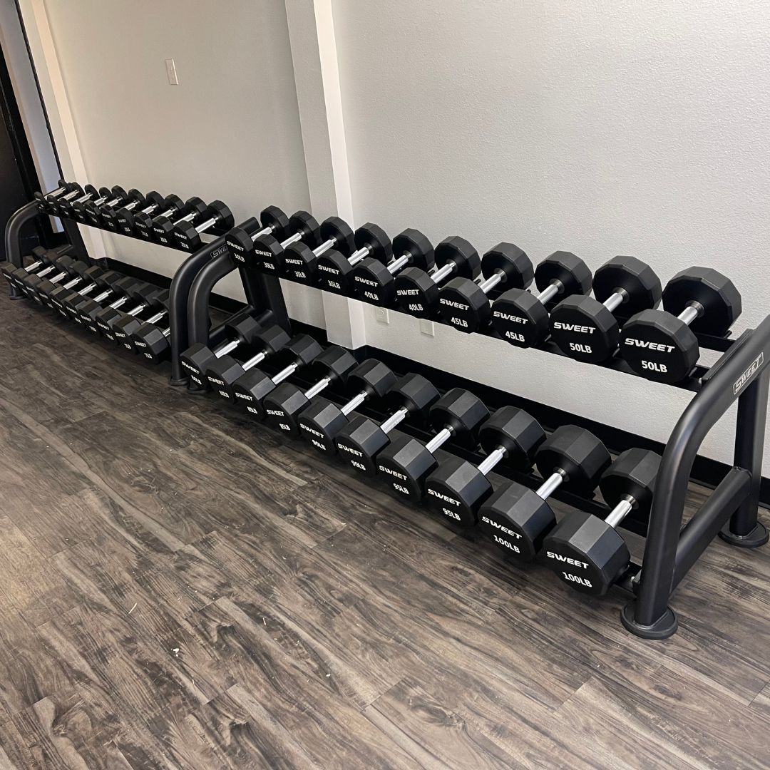 Muscle D Fitness - Sweet 2-Tier Dumbbell Rack
