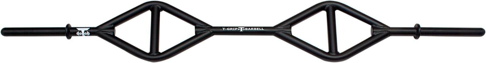 Muscle D Fitness - TGrip Club Strength Bar (Black) - Multi Grip - Functional Training - Football - Swiss - Neutral
