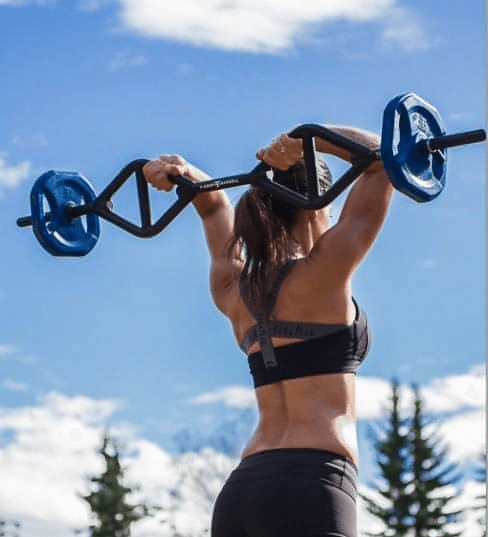 Muscle D Fitness - TGrip Club Strength Bar (Black) - Multi Grip - Functional Training - Football - Swiss - Neutral