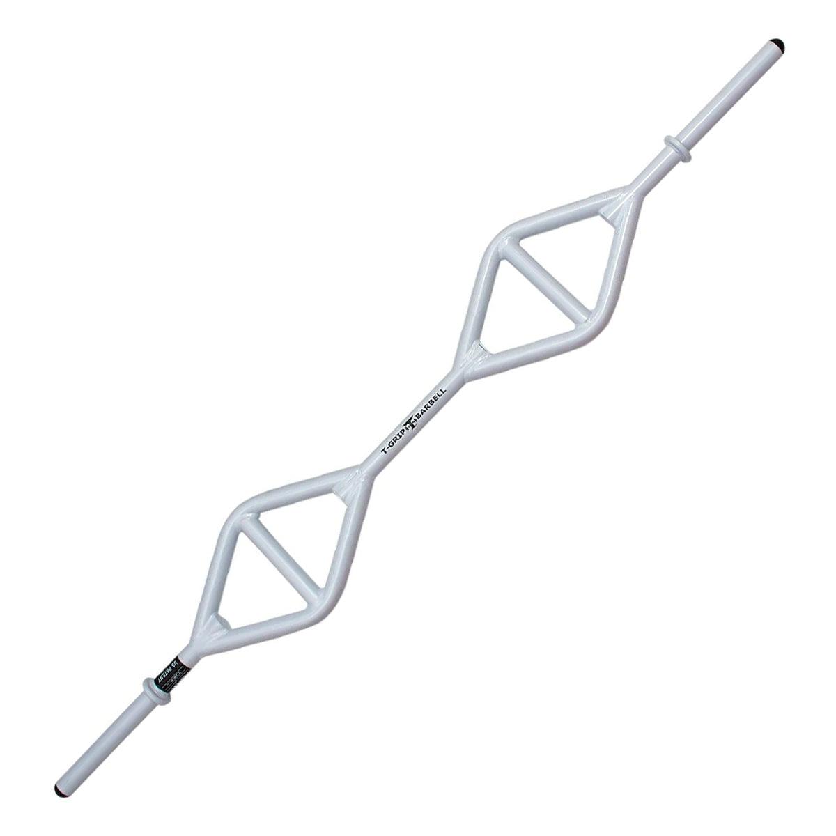 Muscle D Fitness - TGrip Club Strength Bar (White) - Multi Grip - Functional Training - Football - Swiss - Neutral