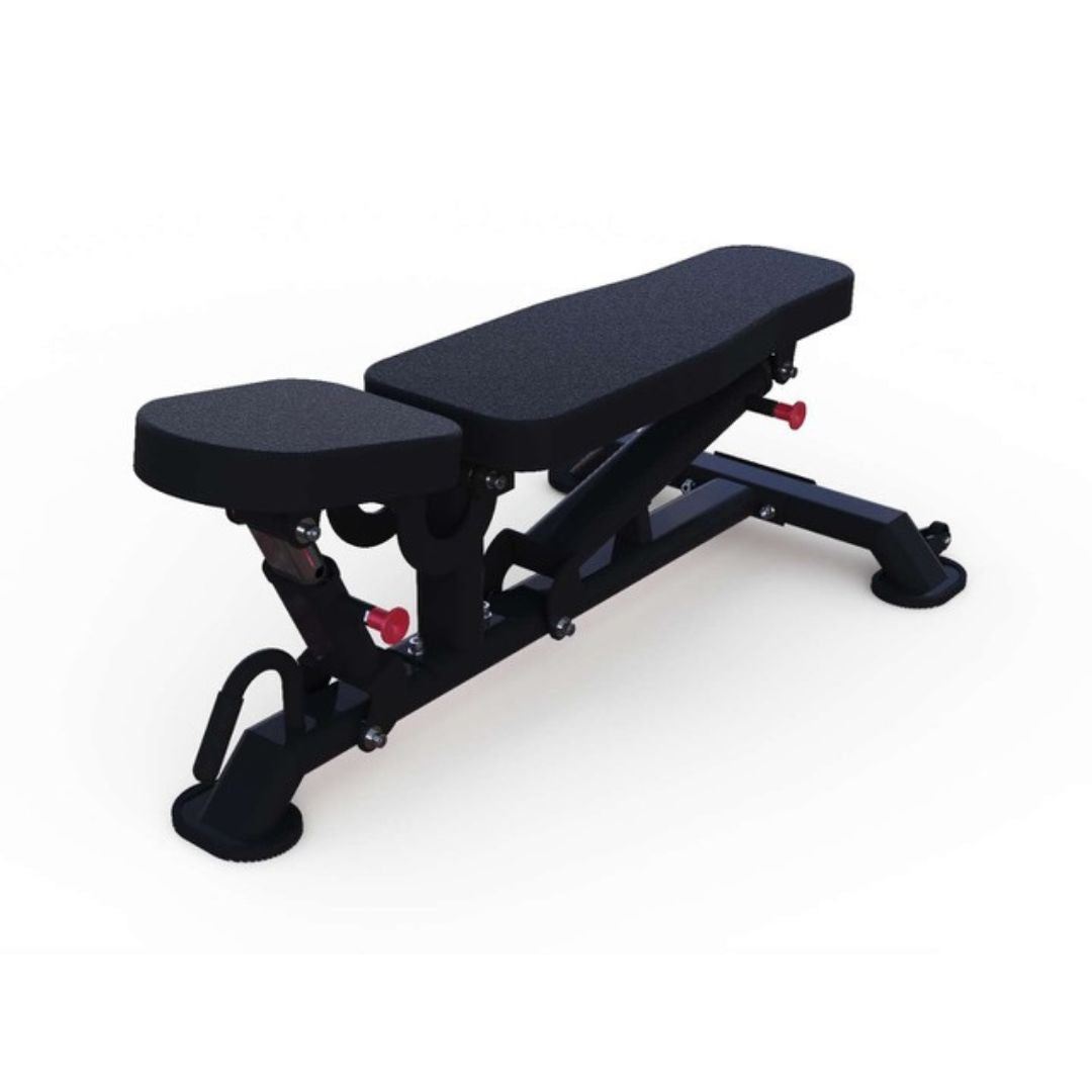 Muscle D Fitness - Vertical Flat to Incline Bench - Sturdy Adjustable Flat to Incline Bench