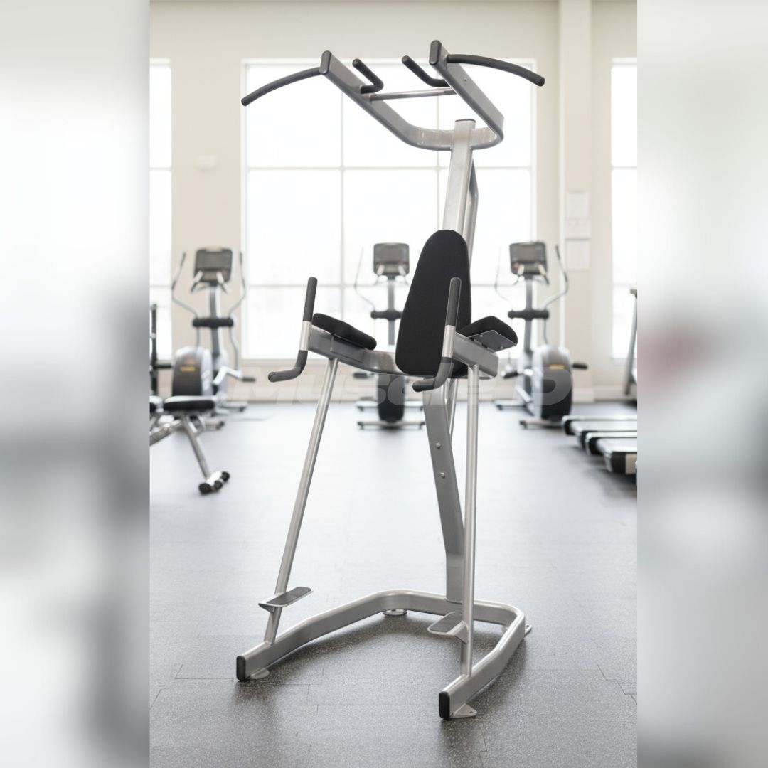 Muscle D Fitness - Vertical Knee Raise with Pull Up Station - Commercial