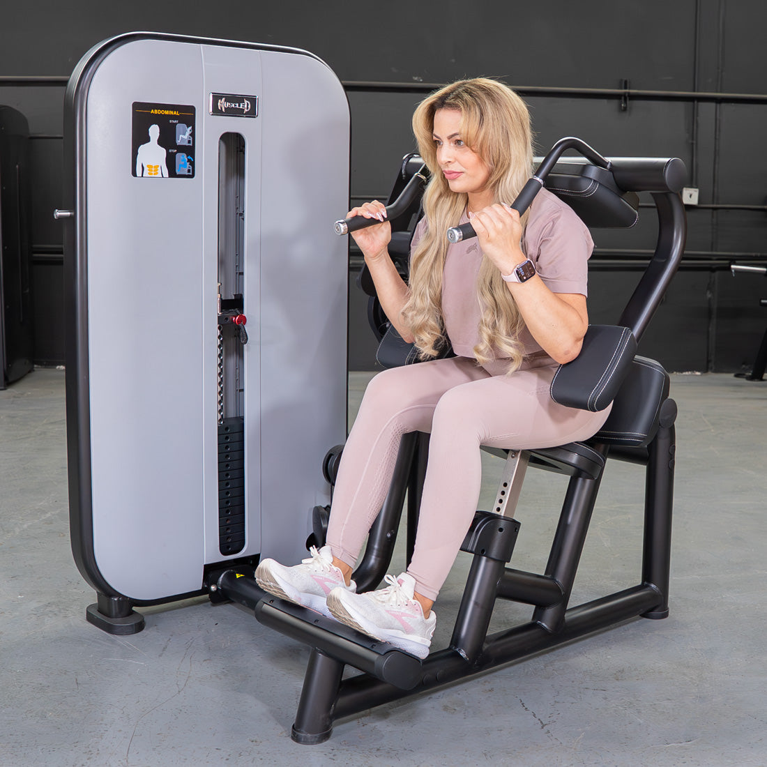 Muscle D Fitness - Vogue Selectorized Ab Crunch - Commercial Grade