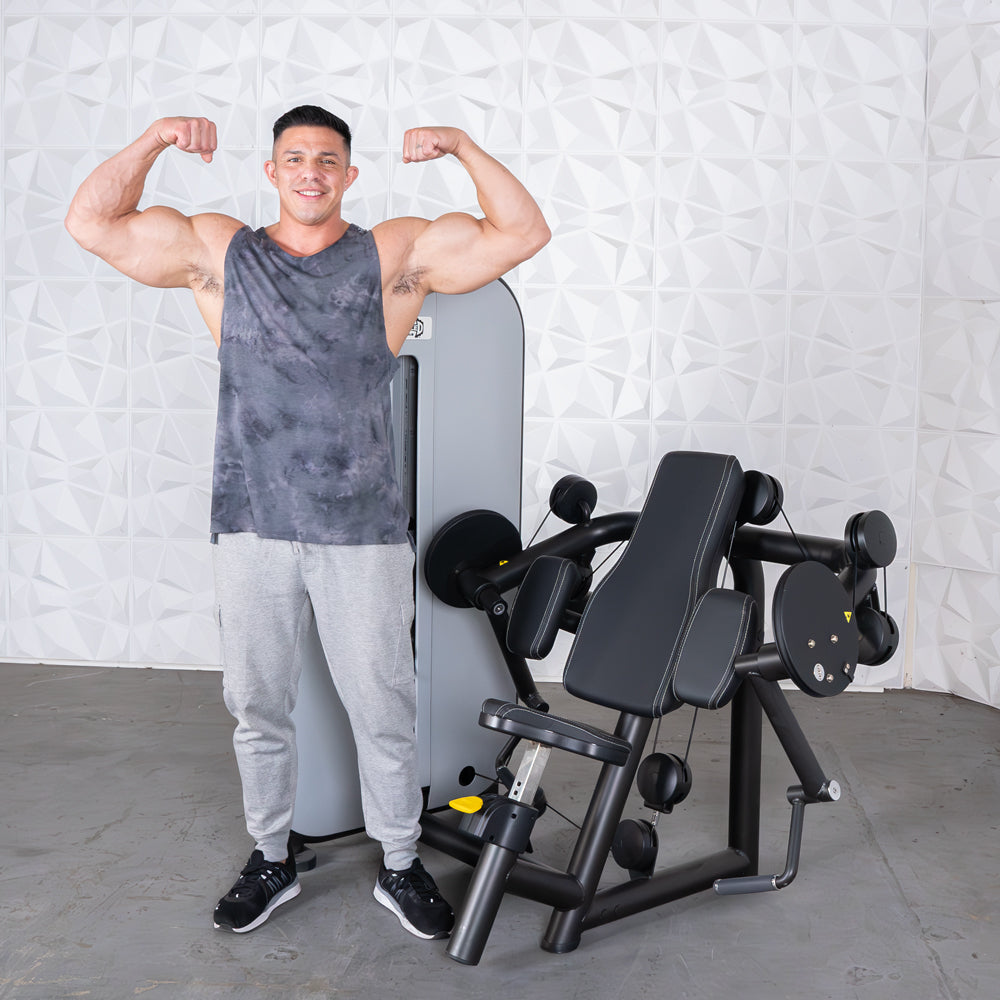 Muscle D Fitness – Vogue Iso-Lateral Biceps Curl - Commercial Arm Machine