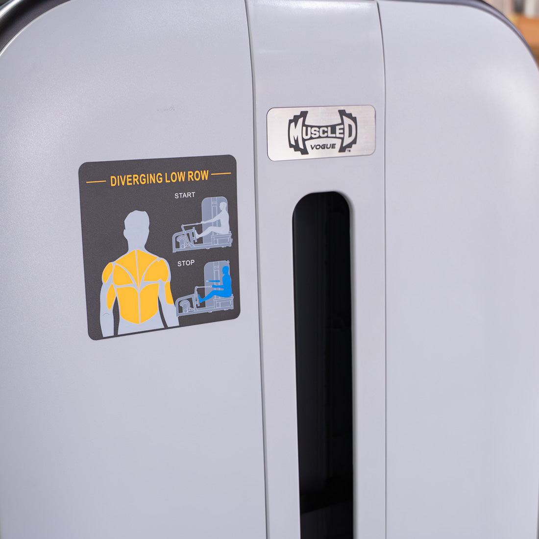 Muscle D Fitness - Vogue Diverging Low Row | Advanced Back Machine