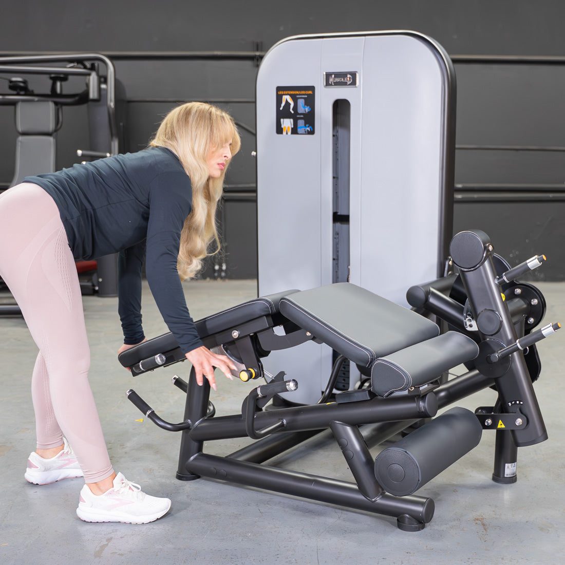 Muscle D Fitness - Vogue Leg Extension - Prone Leg Curl Combo - Commercial Gym Equipment