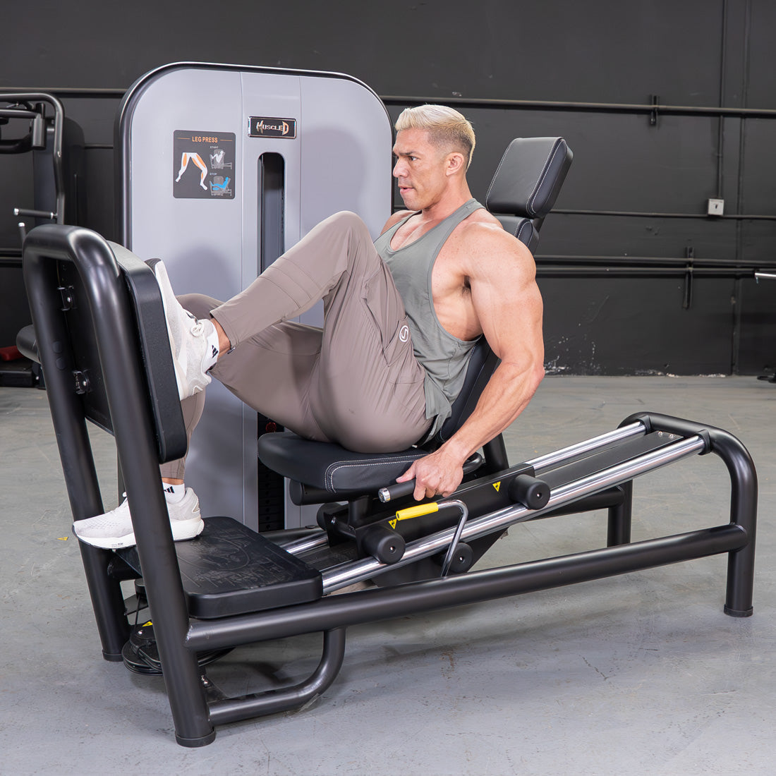 Muscle D Fitness - Vogue Selectorized Leg Press - 240lb Stack