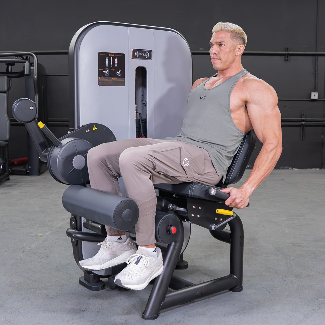Muscle D Fitness - Vogue Seated Leg Curl - Commercial Hamstring Machine