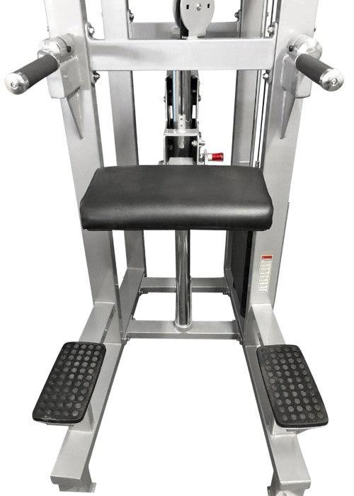 Muscle D Fitness - Dual Function Assisted Chin-Dip Combo - Adjustable - Plate Selectorized