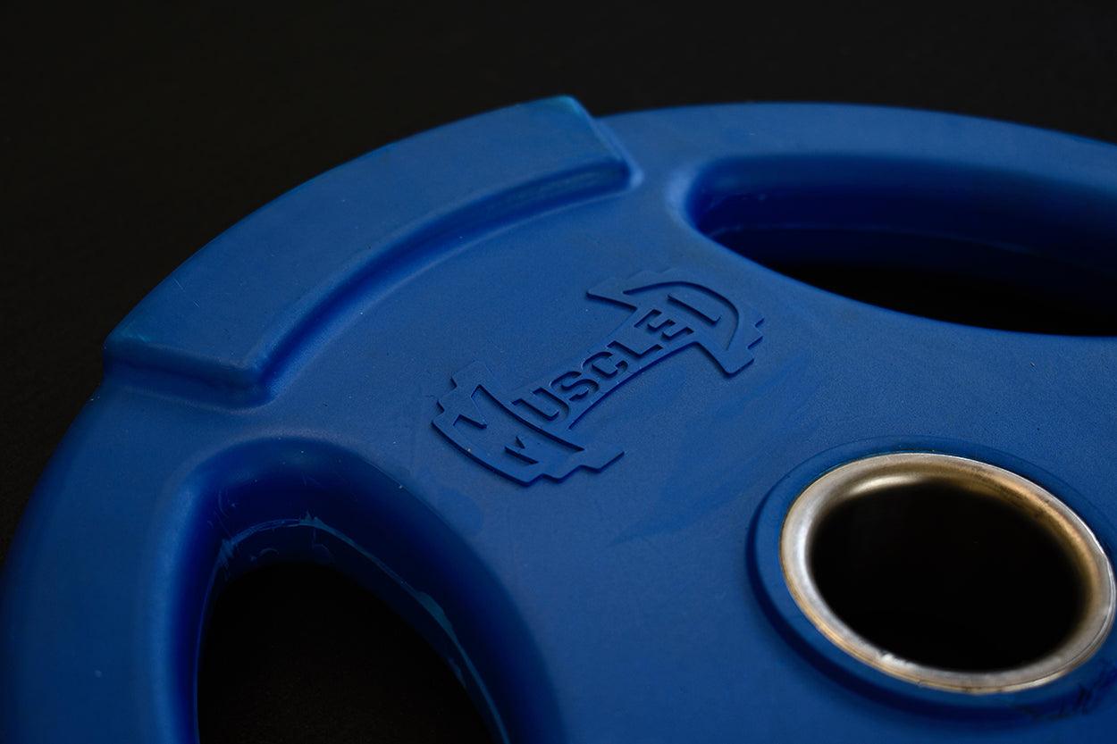 Muscle D Fitness - RUBBER COATED COLORED OLYMPIC PLATES: Rubber Plates, per Pair - Weights Pairs