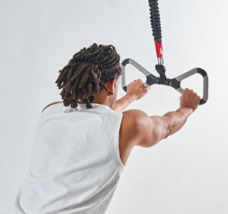 Muscle D Fitness - TGrip MAXX Bar - Multi-Grip - Cable Attachment - Resistance Band Attachment