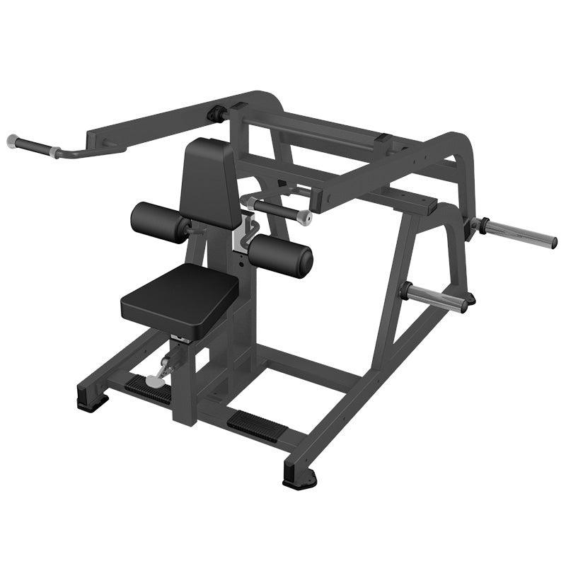 Muscle D Fitness - Excel Seated Dip - Plate Load Triceps Press - Weight Storage Pegs - Piston Assisted Seat Adjustment