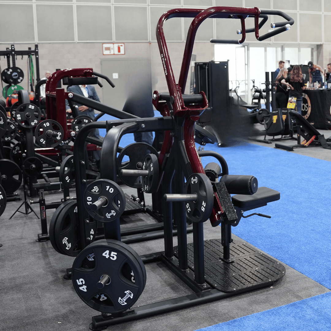 Muscle D Fitness - Pro Strength Rotary Lat Pull-Down -  Premium - Adjustable - Plate Loaded - Lat Training