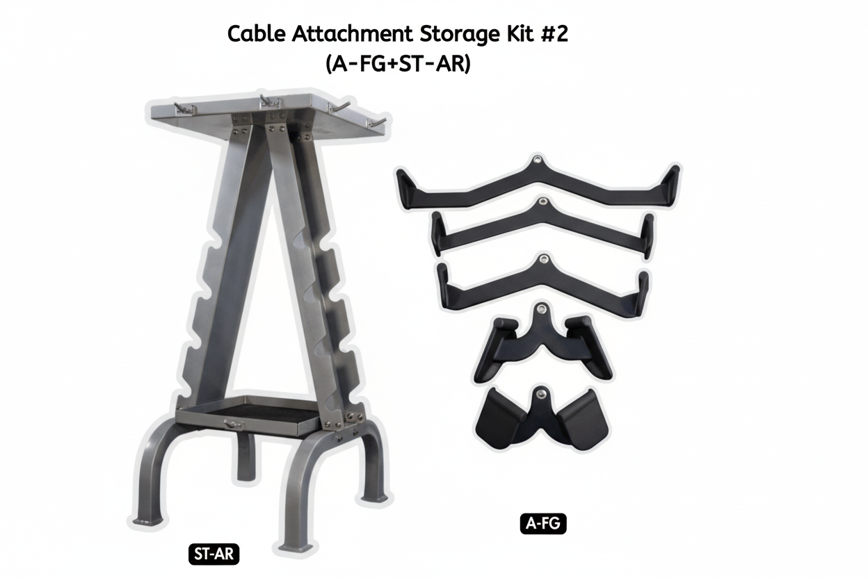 Muscle D Fitness - Functional Grip Cable Attachment and Storage Kit - Cable Attachment Storage Kit #2