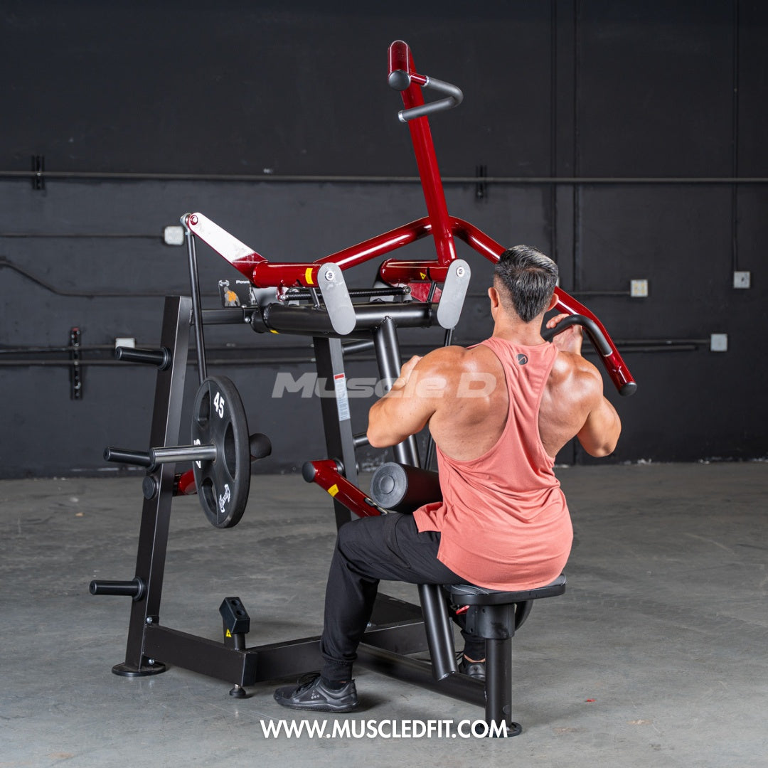 Muscle D Fitness - Power Leverage V2 Rotary Lat Pulldown – Iso-Lateral Commercial Gym Machine