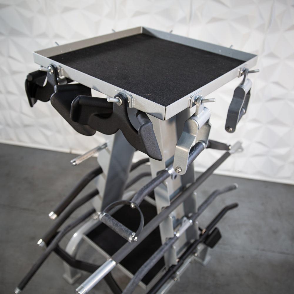 Muscle D Fitness - Accessory Rack - Sturdy Cable Attachment Storage (Rack Only)