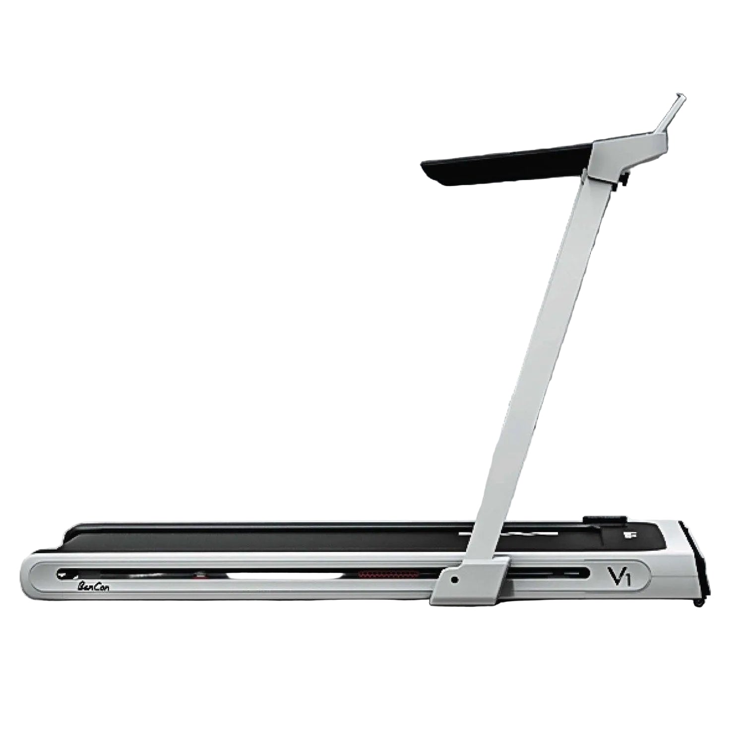 Muscle D Fitness - Low Profile Treadmill - LED Display - Heart Rate Monitor - Flex Deck for Low Impact - Adjustable Speed - Phone / Tablet Holder