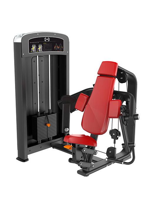 Muscle D Fitness - Elite Selectorized Biceps Curl - Commercial Grade - Adjustable Seat - Pin Selectorized