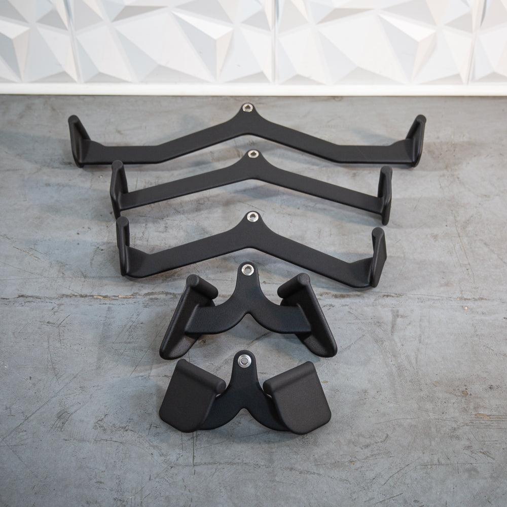 Muscle D Fitness - Functional Grip Cable Attachment Kit - Black - Ergonomic Grip