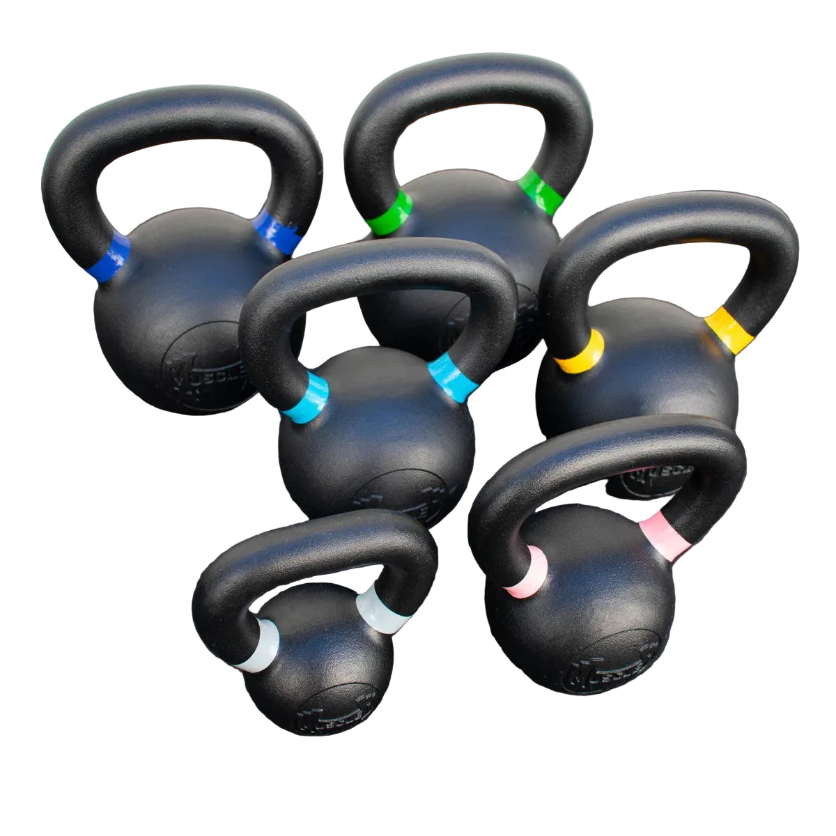 Muscle D Fitness - Muscle D Cast Kettlebells - Quality Handle Design - Heavy Duty Coating