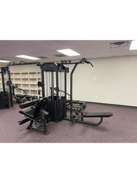 Muscle D Fitness - 8 Stack Megatron Compact Multi-Gym - Comprehensive Commercial Grade Space Saving Gym Equipment