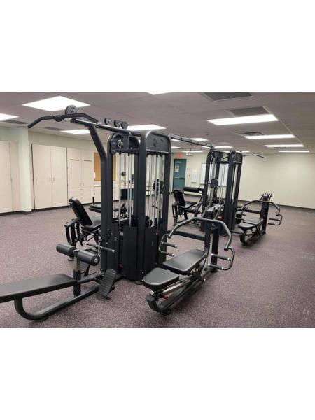 Muscle D Fitness - 8 Stack Megatron Compact Multi-Gym - Comprehensive Commercial Grade Space Saving Gym Equipment