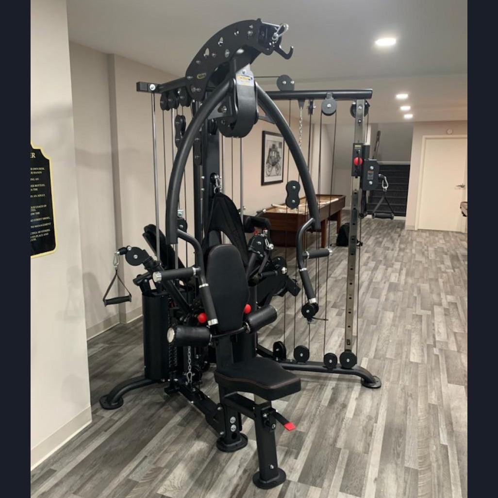 Muscle D Fitness - Megatron Corner Gym - Leg Extension/Leg Curl - Cable Fly - Functional Column - Chest Press - Seated Row - Lat Pulldown